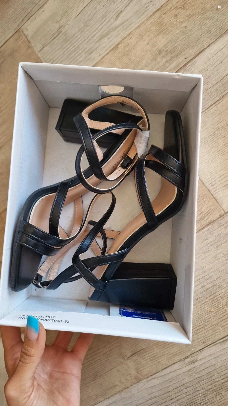 Sandales à talons Joia noires à brides – pointure 37 – photo 15